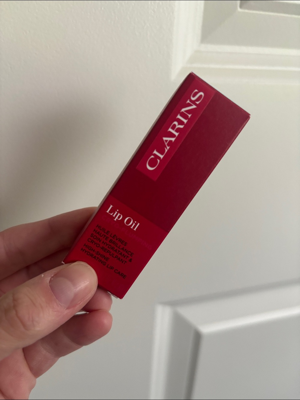 Clarins Red Lip Oil Glossy Hydrating Cryo Plumping 00 Mint